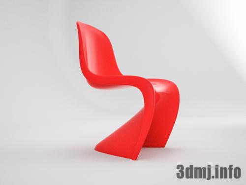 chair_0007 パントンチェア】 3Dモデルデータ | 3D MODEL JAPAN